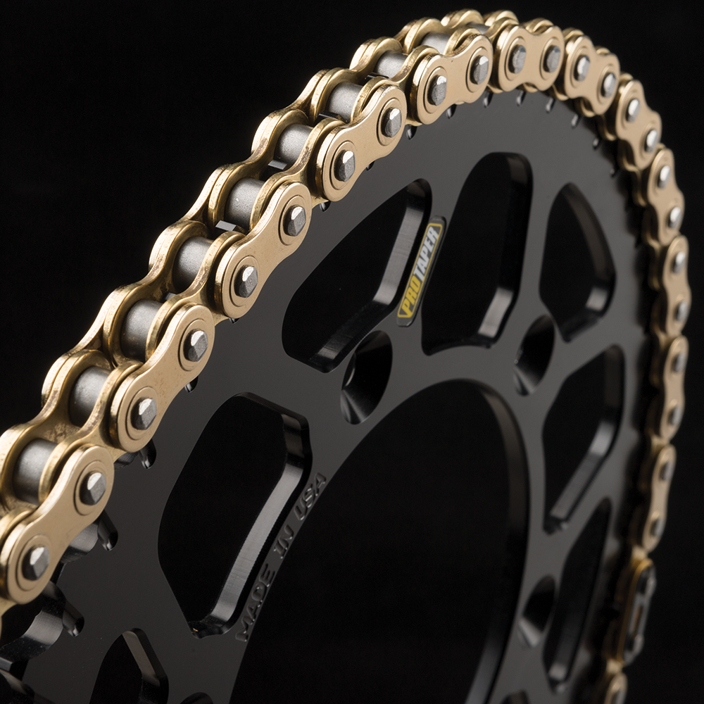 ALL NEW PRO TAPER PRO SERIES FORGED 520MX GOLD 120 LENGTH RACING CHAIN 